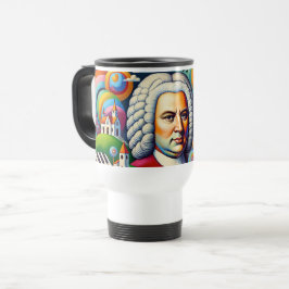 Caneca Térmica Johann Sebastian Bach: Retrato em uma pintura mode