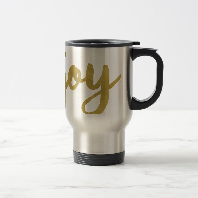 Caneca Térmica Joyful Eu tenho alegria Cheio de alegria da arte D (Direita)