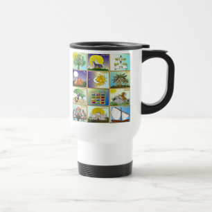Caneca Térmica Judaica 12 Tribos de Arte de Israel