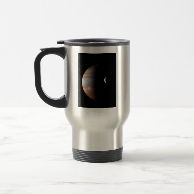 Caneca Térmica Júpiter 5º Planeta com Cassini Sistema Solar (Esquerda)