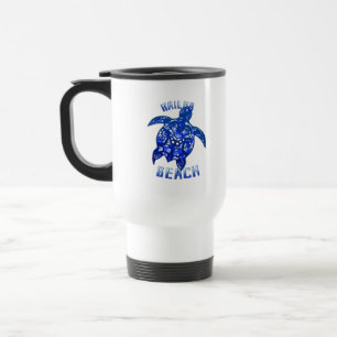 Caneca Térmica Kailua Beach Hawaii Vacante Tartaruga Tribal