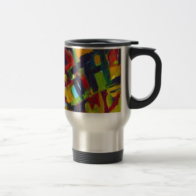 Caneca Térmica Kandinsky 304 Abstrato Colorido (Direita)