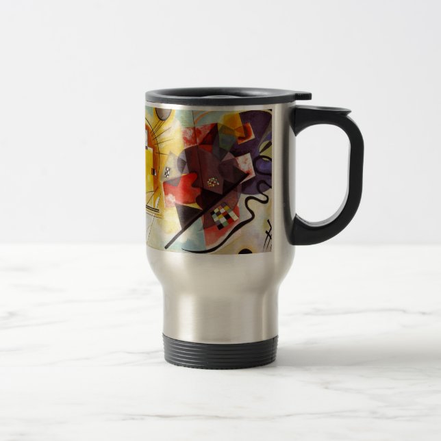 Caneca Térmica Kandinsky Amarelo Azul (Direita)