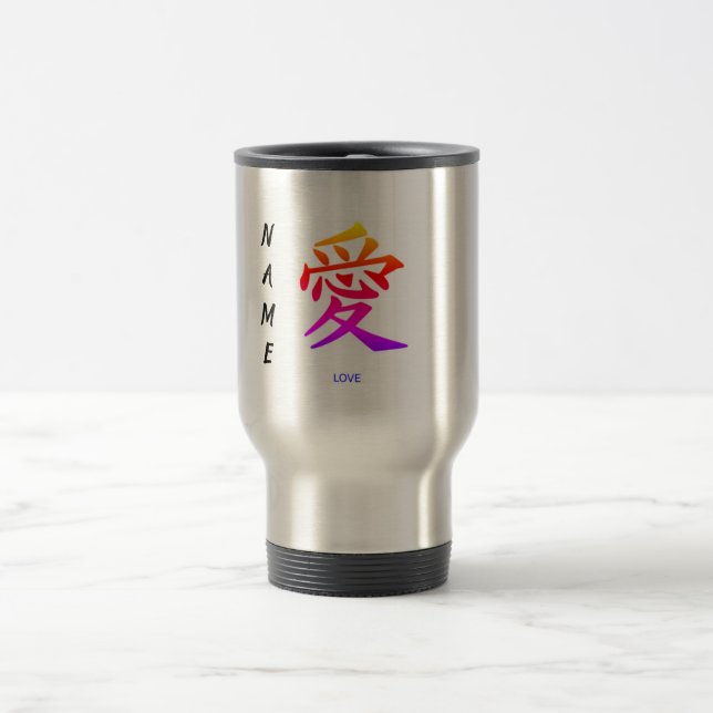 Caneca Térmica KANJI Mug NOME PERSONALIZADO (Centro)