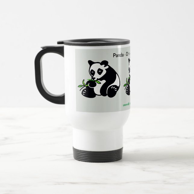 Caneca Térmica Kawaii PANDA Bear - Conservação - Ecologia - Natur (Esquerda)