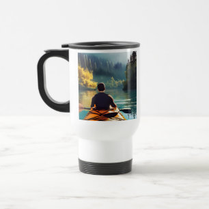 Caneca Térmica Kayak mais, se preocupe menos Citação e Arte