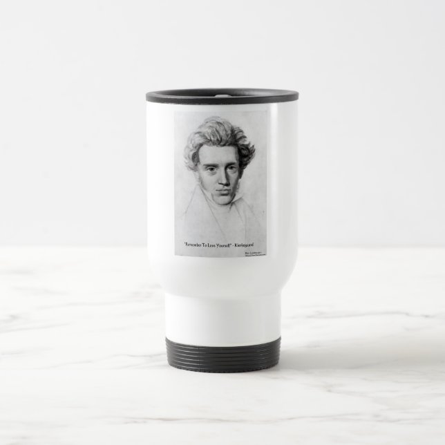 Caneca Térmica Kierkegaard "Amar a Si Mesmo" Presentes de Citação (Centro)