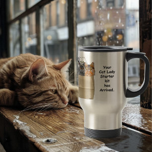 Caneca Térmica Kit de Iniciação de Senhora de Gato
