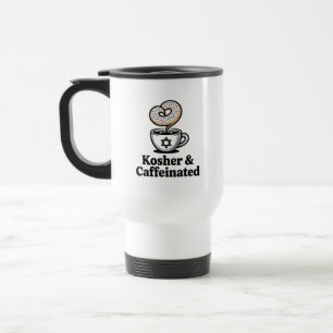 Caneca Térmica Kosher e Cafeinado Cafeína Café Judeu Hanukkah