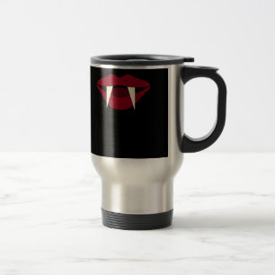 Caneca Térmica Lábios do vermelho do sangue das presas do vampir