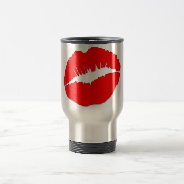Caneca Térmica Lábios Vermelho Kissy (Centro)
