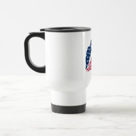 Caneca Térmica Lábios Vermelhos e Azuis