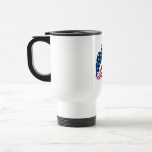 Caneca Térmica Lábios Vermelhos e Azuis