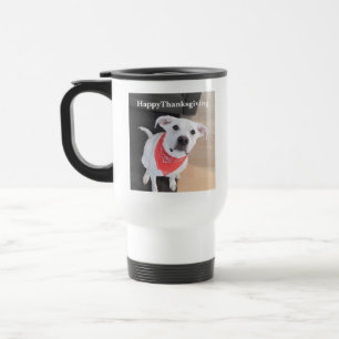 Caneca Térmica Labrador Branco Bonito Mix Cachorro Cachorro Feliz