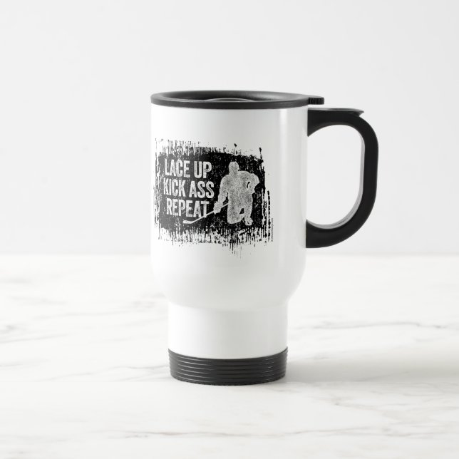 Caneca Térmica Lace Para Cima. Repita. (hóquei) (Direita)
