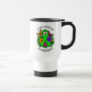 Caneca Térmica Laço de Conscientização da Doença de Lyme