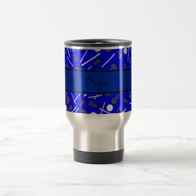 Caneca Térmica Lacrosse azul conhecido personalizado (Centro)
