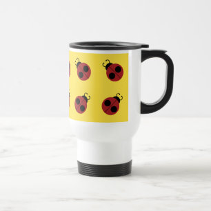 Caneca Térmica Ladybug 60s retro legal vermelho