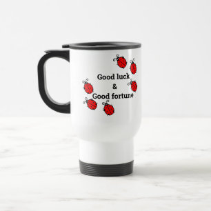 Caneca Térmica LadyBUG Boa Sorte Amulet Fotografia da Família For