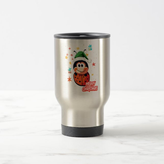 Caneca Térmica Ladybug de Natal Cheer (Centro)