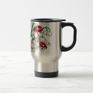 Caneca Térmica ladybugs em flors