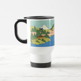 Caneca Térmica Lago Hokusai Hakone na província de Sagami