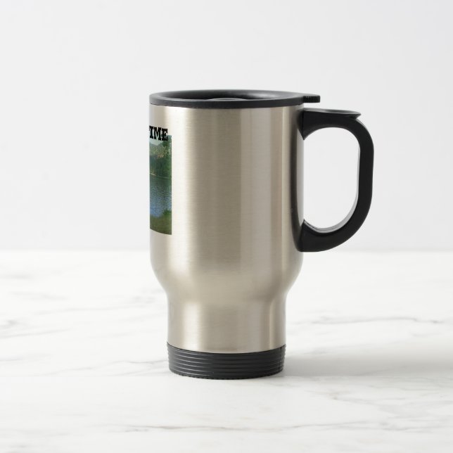 Caneca Térmica lago, pescando o tempo (Direita)
