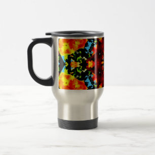 Caneca Térmica Laranja Floral
