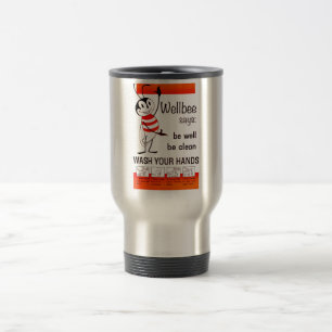 Caneca Térmica LAVAGEM do CDC de Wellbee SEU poster da propaganda