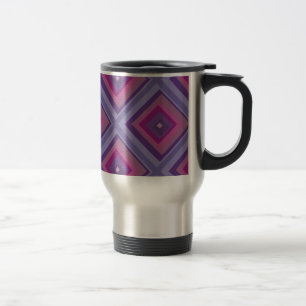 Caneca Térmica lavanda de campo púrpura jazidas padrão de diamant