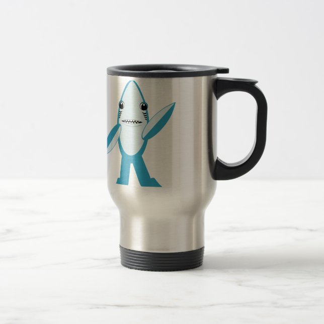 Caneca Térmica #LeftShark #RightShark Shark para a Direita (Direita)
