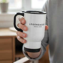 Caneca Térmica Legendaddy desde então para Pais lendários minimal