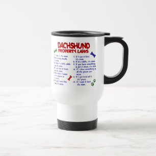Caneca Térmica Leis 2 da propriedade do Dachshund