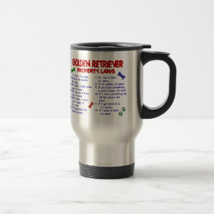 Caneca Térmica Leis 2 da propriedade do golden retriever