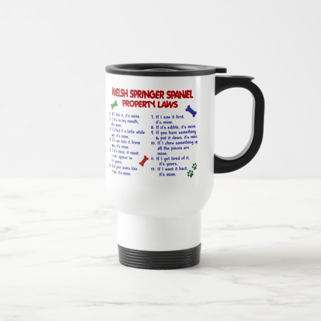 Caneca Térmica Leis 2 da propriedade do SPANIEL de GALÊS SPRINGER (Direita)