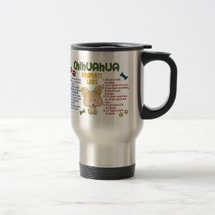 Caneca Térmica Leis 4 da propriedade da chihuahua