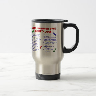 Caneca Térmica Leis DESCUIDADOS 2 da propriedade do SPANIEL de