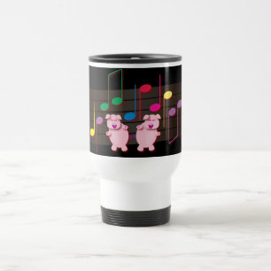 Caneca Térmica Leitão da dança: Nós amamos a música