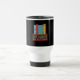 Caneca Térmica Leitura - 100% de chance de ler livros engraçados