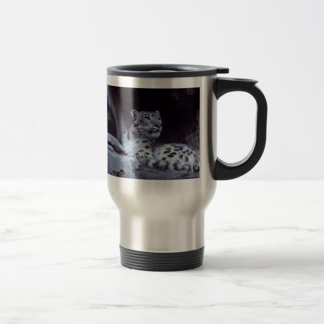 Caneca Térmica Leopardo de neve (Direita)