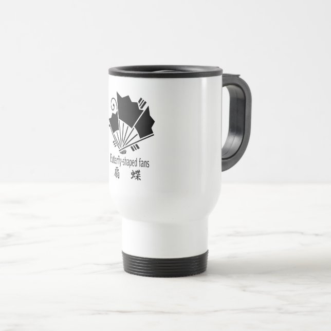 Caneca Térmica Leques em forma de borboleta (Frente Esquerda)