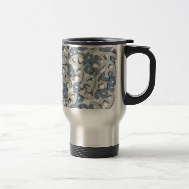 Caneca Térmica Letra A Azul (Direita)