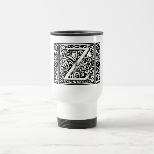 Caneca Térmica Letra Z Monograma Medieval Arte Nova