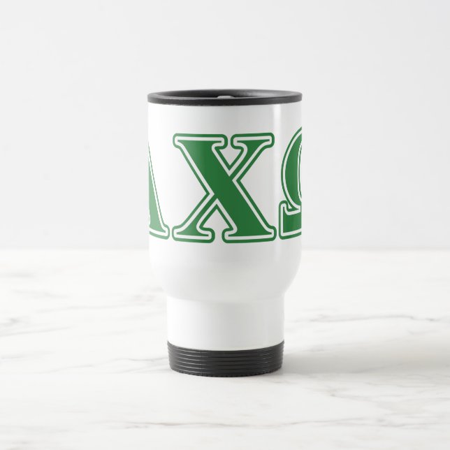 Caneca Térmica Letras Verdes da Alpha Chi Omega (Centro)