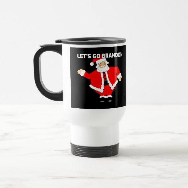 CANECA TÉRMICA LET'S GO BRANDON CHRISTMAS TRAVEL COFFEE MUG (Esquerda)