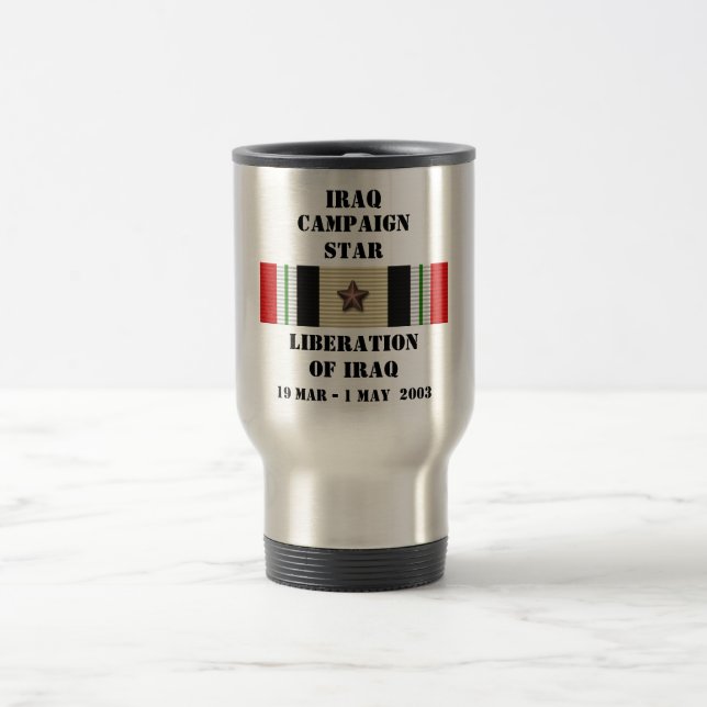 Caneca Térmica Libertação do Iraque/CAMPAIGN STAR (Centro)