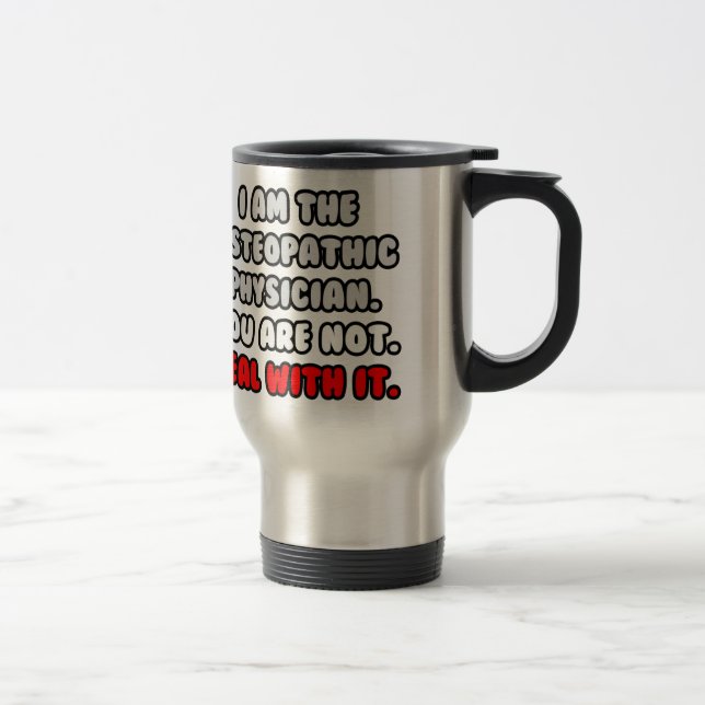 Caneca Térmica Lidar Com Isso... Médico Osteopático Engraçado (Direita)