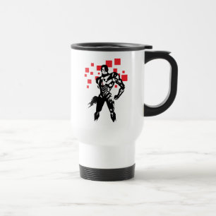 Caneca Térmica Liga da Justiça   Cyborg Digital Noir Pop Art