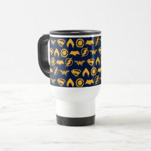 Caneca Térmica Liga da Justiça  Linha de Símbolos de Equipe Est