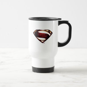 Caneca Térmica Liga da Justiça  Símbolo metálico-superman